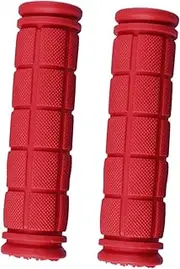 MUSISALY 2Pcs Rubber Handlebar Grips for Mountain and Folding Bikes Non Slip Shockproof Fits Comfortable Touch for Long Distance Riding