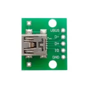 10 pcs Mini USB to DIP Adapter Converter for 2.54mm PCB Board DIY Power Supply