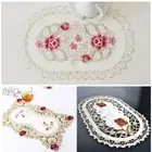 Tablecloth Placemat 30*45cm Floral Dining Table Place Mat Vintage Embroidered
