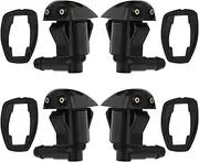 YINETTECH 2 Pair Front Windscreen Washer Jet Fits 5mm Pipe for Most Models Windshield Glass Sprinkler Wiper Nozzles Car Windshield Washer Nozzles Jet Spray Replacement