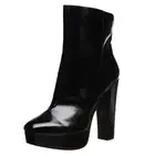 Jessica Simpson Sebille Black Patent Sky High Platform Fashion Ankle Booties