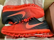 Nike Air Max 2017 Black Bright Crimson Running Shoes 849559-600 Men's Size 9