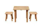 Classic Square table and 2 stools