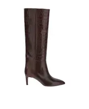 Paris Texas Pointed Toe Mid Heeled Boots 35,36,37.5,37,38.5,38,39,40,36.5,41,35.5 brown