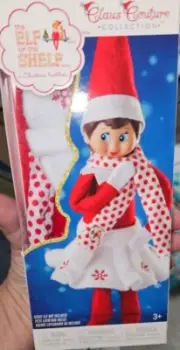 Elf on the Shelf Claus Couture Collection Outfit Snowflake Skirt Scarf NEW NIB