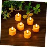 Simplelight Pack of 12 Flameless LED Tealights Candle - Battery Operated Orange