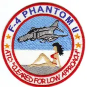 F-4 PHANTOM ll PATCH, RED BIKINI ON THE BEACH Y