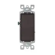 (10 pc) NEW Decorator Switches 3-Way 15A BROWN Three Way Decora Style Switch