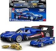 Mattel Brick Shop Hot Wheels Speed Series Building Set, Cadillac Project GTP Hypercar with 236 Pieces, Realistic Details and Custom Decals, Adult Collectors and Kids Ages 10+