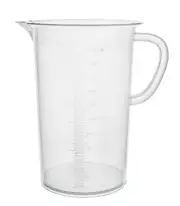 Measuring Jug, 2000mL - Polypropylene Plastic - Raised Graduations - Eisco Labs