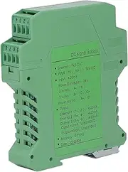 Marhynchus Current Isolator Transmitter Single Channel Dual Output 1 in 3 Out Current Voltage Transmitter DC Conditioner for PLC Detection DC24V (4-20mA)