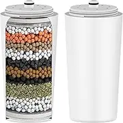 AWO 2 PACK Replacement Shower Head Filter Cartridge Compatible with Aquasana® AQ-4125,AQ-4100,AQ-4105,AQ-4100NSH,AQ-4105CHR Shower Filtration Systems for Hard Water Reduces Chlorine,Soften Skin & Hair