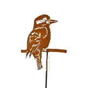 Sill & Sage Kookaburra Stake 108cm Home/Garden Decor Rustic Outdoor Ornament