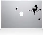The Decal Guru Moonlight Melodies MacBook Decal Vinyl Sticker - 13" MacBook Air - Black (0065-MAC-13A-BLA)