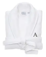 Linum Home Textiles Monogrammed Waffle Small/Medium Terry Bathrobe, (A-Z)