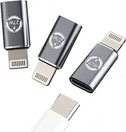 27W USB C Lightning Adapter Quick Charge Plug (3 Pack) for Apple iPhone 14 13 12 11 Pro Max 7 8 Plus X SE XS XR for iPad Air Converter Type-C Cable Type C Female Accessories Cable Jack