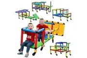 Funphix Wheelies Construction Set (250 pcs) - Indoor & Outdoor - Fun & Educational Learning Toy