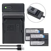 2x SB-L70 L70A Battery +Charger for Samsung VP-D105 VP-D107 VP-D20 VP-D21 VP-D23