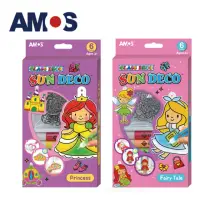 在飛比找momo購物網優惠-【AMOS 阿摩司】韓國原裝 6色女孩+6色公主模型板DIY