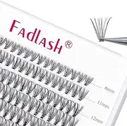 Individual Lashes 10D 20D 30D 40D Lash Clusters Extensions Wispy Cluster Lashes Natural Look Eyelash Clusters Individual Lash Extension Supplies (20D-0.07C, 8-15mm)