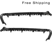 Rear Set Of 2 LH & RH Side Plastic Bumper Bracket Fits 11-14 Chrysler 200 Sedan (for: Chrysler)