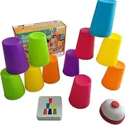 Quick Stacking Cups Set, Interactive Stacking Cup Set, Educational Nesting Cups, Convenient to Carry, 20.5cm, Portable Stacking Cups Game for Kids