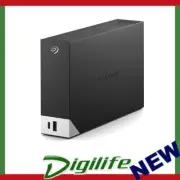 Seagate 16TB One Touch Desktop Hub External Hard Drive with Rescue - Black