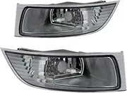 Fog Lights 2PCS Car Front Bumper Fog Light Driving Lamp Clear Lens Foglamp Foglight Car Fog Lights Assembly For Lexus GX470 2003-2009