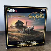 For Amber Waves Of Grain Terry Redlin 1000 Piece Jigsaw Puzzle White Mountain NE