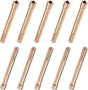 SING F LTD 10PCS 10N23 1/16'' 1.6mm Tungsten Electrode Collet Tips for WP17 WP18 WP26 TIG Welding Torch Series Red Copper Spare Parts Welding Torch Accessories