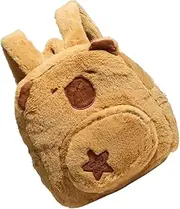 VINTORKY Cycling Backpack Mini Backpack Capybara School Bag Mini Capybara Bag Plush Chocolate