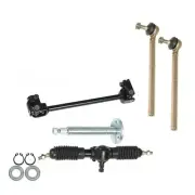 Go Kart Steering Wheel Gear Rack Shaft Pinion Tie Rod End for ATV Trike Quad