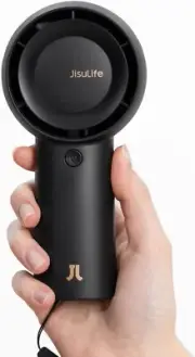 JISULIFE Handheld Turbo Fan [23H Max Cooling Time] Mini Portable Hand Fan, 6000M