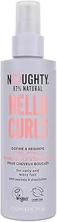 Noughty 97% Natural Hello Curls Define and Re-Shape Curl Primer, 97% Natural Sulphate Free Vegan Haircare, Vitamin Rich Formula for Curly and Wavy Styles, with Sea Kelp and Shea Butter 200 ml Spray