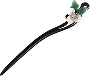 FOMIYES Elegant Hairpin Handmade Ebony Hair Stick Decorative Hair Stick for Women Unique Design for Special Occasions