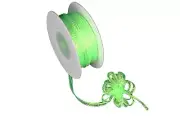 1/8" Nylon Iridescent APPLE GREEN Pull String Bow Ribbon- 50 Yards (CLOSEOUT)
