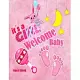 Welcome Baby Girl Guest Book: Girl Baby Shower Guest Book