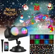 20 Patterns Halloween Christmas Projector LED Light Laser Landscape Lamp Outdoor