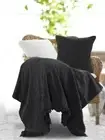 Black Mudcloth Throw Sofa Decor Cotton Hand Loom Blanket Hand block Print Throw