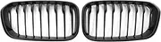 Car Kidney Replacement Front Grill, Racing Grills, Compatible For BMW F20 F21 118i 120i 125i 2015-2019 Gloss Black(Single-Matte Black)