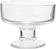 DECHOUS Glass Ice Cream Bowl, Glass Dessert Cups Parfait Sundae Footed Cups European Trifle Bowl Clear Fruit Parfait Cups for Snack Cocktail Cereal 210ml