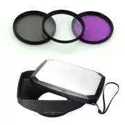 72mm 16:9 Wide Lens Hood,Filter Kit for Nikon Nikkor 24-120mm AF-S lens,18-200mm
