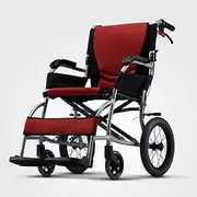 Wheelchair,Lightweight Folding Wheelchair Driving,Wheelchair Portable Ultralight Old Man and Disabled Travel Travel Comfortable Stroller,Portable