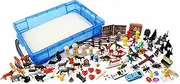 Play Therapy Sand Tray Basic Portable Starter Kit with Tray, Sand, and Miniatures