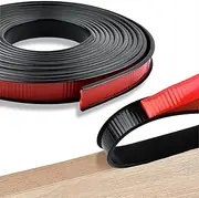 9-40MM U-Shape Edge Banding, 16.4ft Self Adhesive Veneer Edging Trim TPE Flexible Furniture Edge Protector for Countertop Table Cabinets Restoration(18mm)