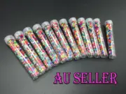 Bulk 100+pcs 2-3mm Seed Beads Colourful Jewellery Craft Making 12 Tube AU STOCK