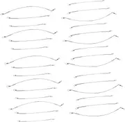 30pcs Fishing Anti-bite Wire Rig Tackle Swivel Snap High Strength Fishing Gear Tackle
