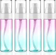 Fine Mist Spray Bottle Plastic Spray Bottles 3.4oz/100ml 2Pack Makeup Setting Spray Bottle TSA Approved Empty Cosmetic Refillable Travel Bottle Containers Sprayer for Water,Perfume,Essential
