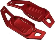 Car Steering Wheel Shift Paddles for A*UDI S3/RS3 2015-2016 Car Steering Wheel Shift Paddle Cover Shift Extension Rodd HTEOPOEKFR(Red)