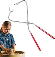 Flask Tongs - Multifunctional Clay Glazing Tool | Stainless Steel Arts Crafts Supplies, Portable Flask Pliers for Fine Carving, Sculpturing, Painting